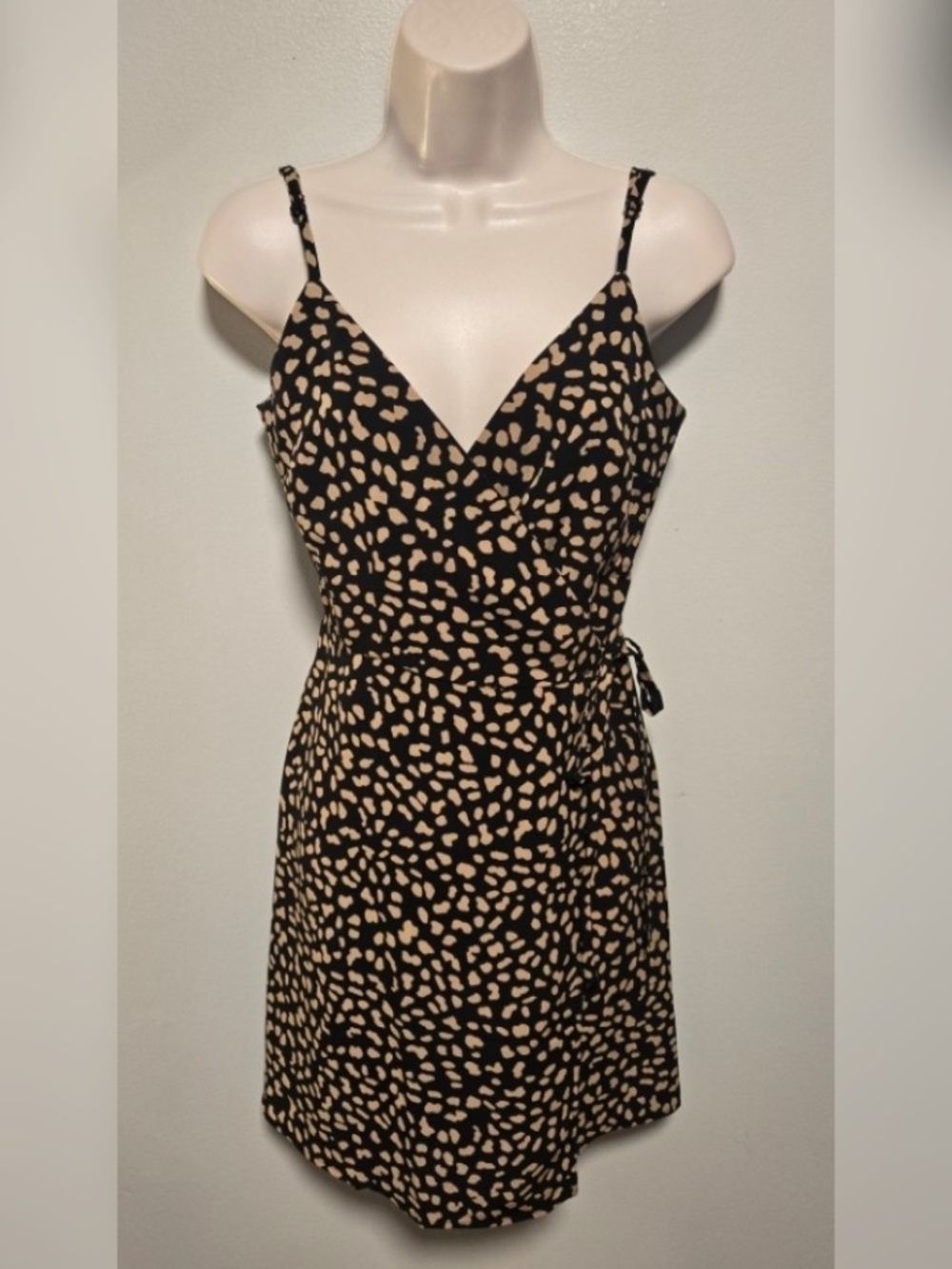 Sanctuary Leopard Print Wrap Dress X Small - Picture 3 of 3